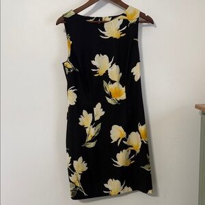 Alyx Black and Yellow Floral Mini Dress